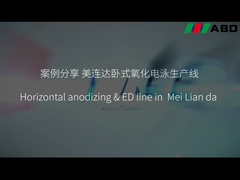 Horizontale Anodisierungsleitungsgeräte Färbung Oberflächenbehandlung