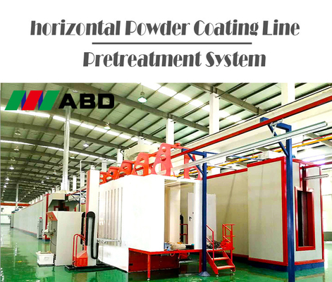 ABD Automated Powder Coating Line Surface Treatment 10-50KW