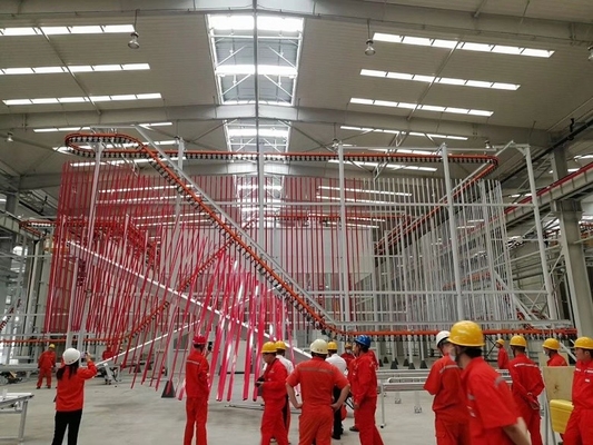 Galvanized Sheet Vertical Powder Coating Line Large Capacity Metal Powder Coating Line