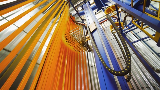 Full-automatic Compact CE Certification Customized Vertical Powder Coating Line