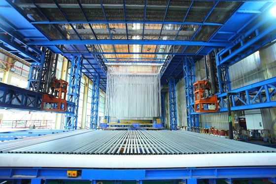 Full-automatic  Or Manual CE Certification Vertical Anodizing Production Line For Aluminum Profiles Surface Treatment