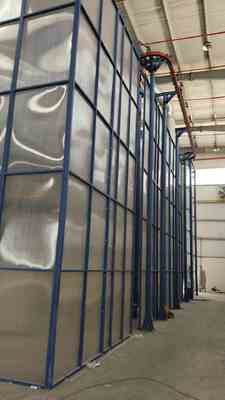 Onlline Pre-treatment LNG Heating  Vertical Powder Coating Line for Aluminum Profiles