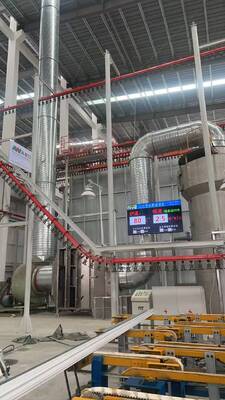 Full-automatic Loading and Unloading System Vertical Powder Coating Line for Aluminium Profiles