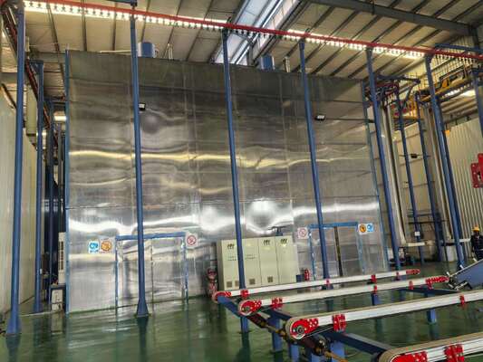 High Capacity per Month  Aluminum Profiles Vertical Powder Coating Line