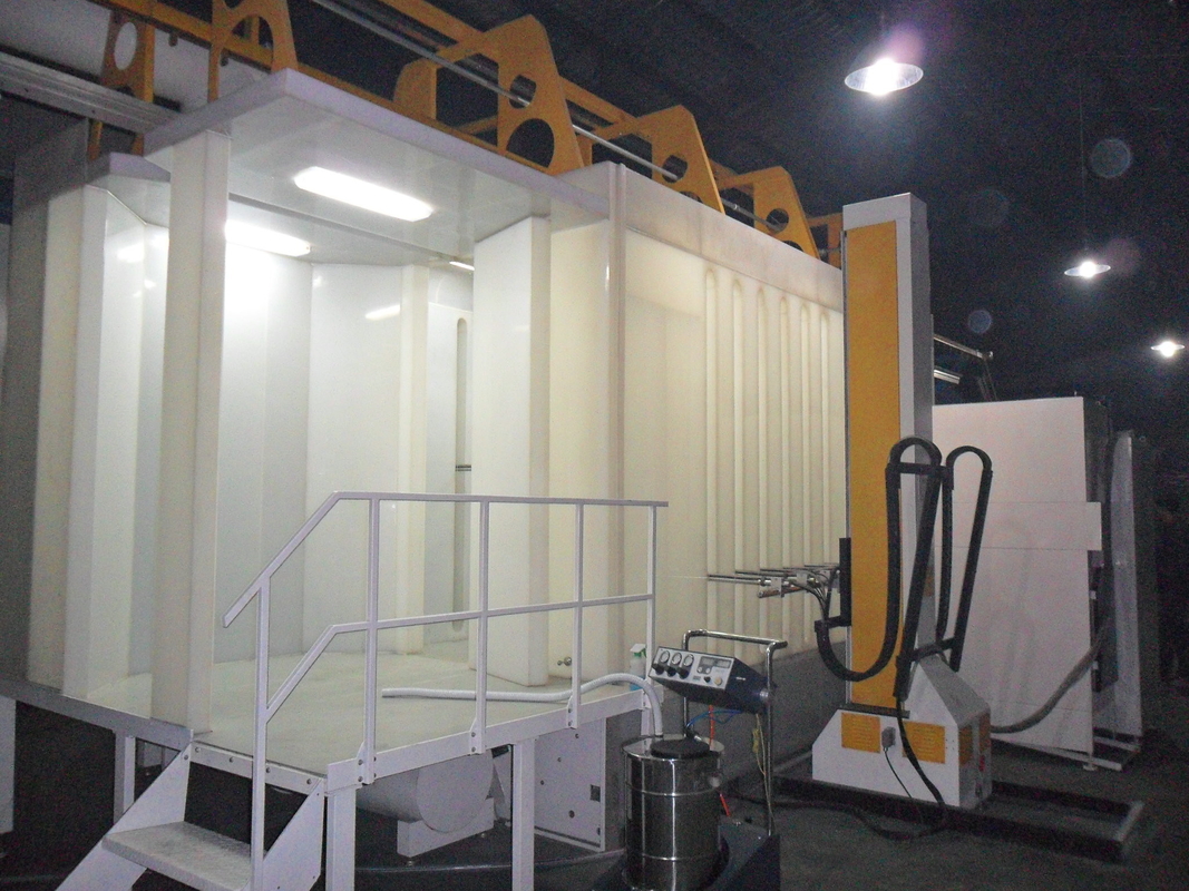 Electrostatic Automated Powder Coating Line With Spray Tunnel Pretreatment 50W