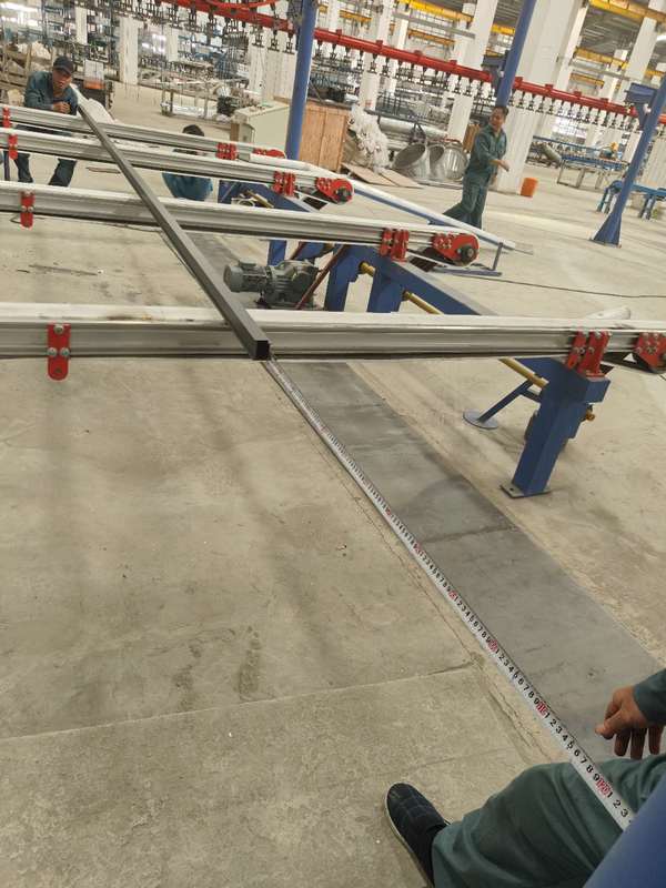 Intelligent Control System High Capacity  with Packing machine Full-Automatic Vertical Powder Coating Line for Aluminum Profiles