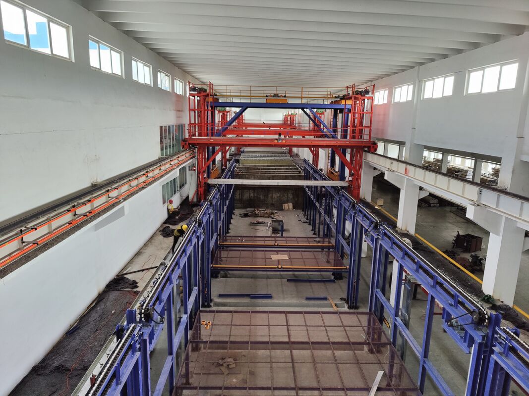 Full-automatic Transportation  Bridge Vertical Anodizing Production Line for Aluminum Profiles