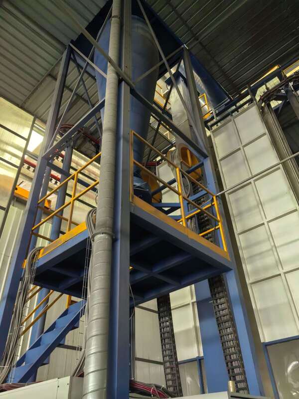 Smooth Loading System Aluminum Profiles Vertical Powder Coating Line