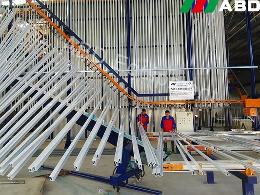 Gas-Heizungs-Pulver-Beschichtungs-Fertigungsstraße für Aluminiumprofile