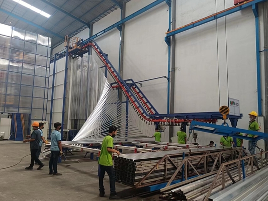 Vertikale Verdrängung Aluminiumprofil-Pulver-Beschichtungs-Fertigungsstraße