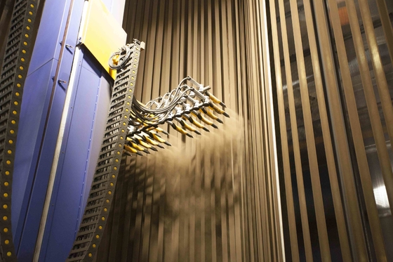 Ausrüstung Metallbehälter Körper Vertikale Pulverbeschichtungslinie für Aluminiumprofil