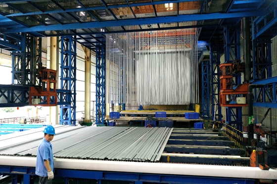 Unternehmen Vietnam 5000 Tonnen Anodisierungslinie kundenspezifische Spannung Großkapazität